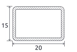 Профильная прямоугольная труба 20x15x1 мм 08кп ГОСТ 8645-68 электросварная купить в Ярославле
